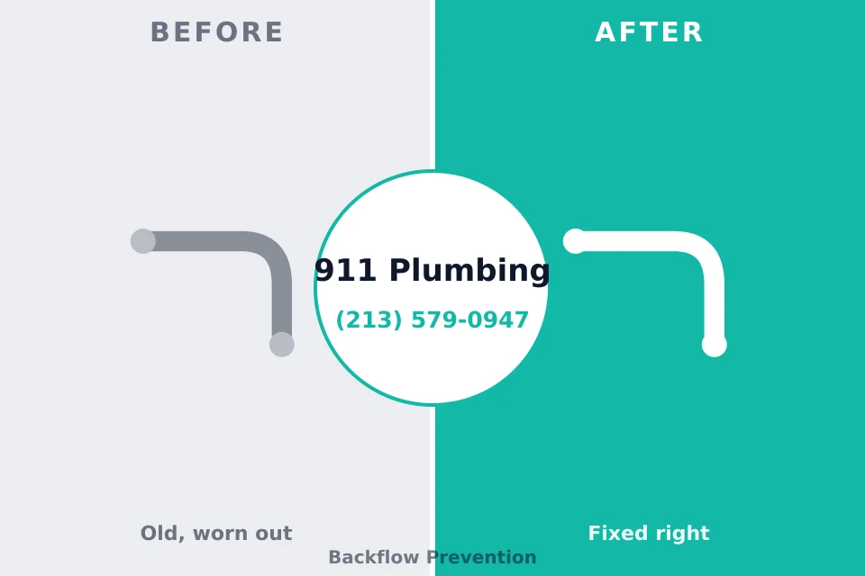 Before and after: plumbing repair Washburn, ND